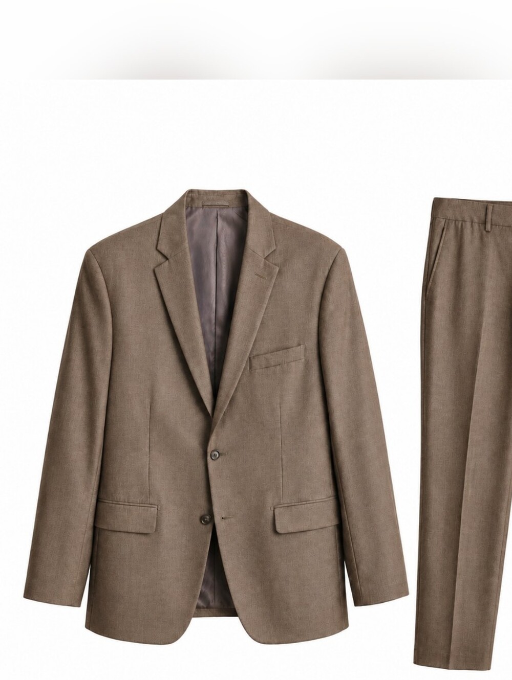 Van Heusen Men's Brown Two-Piece Suit - Blazer Sz 42 - Pant 34x30